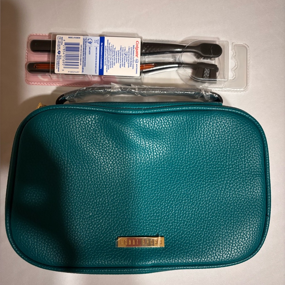 Bobbi Brown Teal Cosmetic Bag
